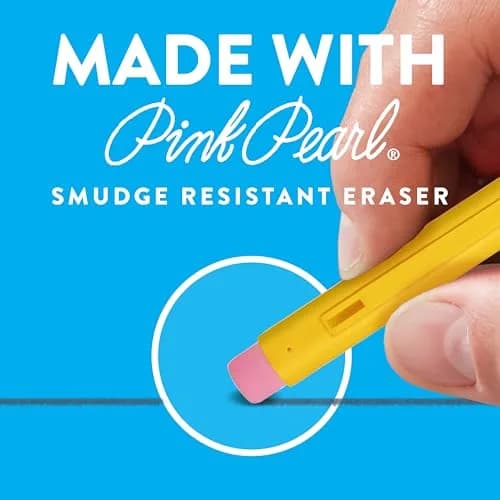 Paper Mate SharpWriter Mechanical Pencils Yellow | 0.7 mm #2 Lead, Pack of 6 (216 Count Total) | Shock-Absorbing Tip thumbnail 4