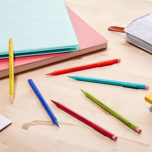 Paper Mate SharpWriter Mechanical Pencils Yellow | 0.7 mm #2 Lead, Pack of 6 (216 Count Total) | Shock-Absorbing Tip thumbnail 7