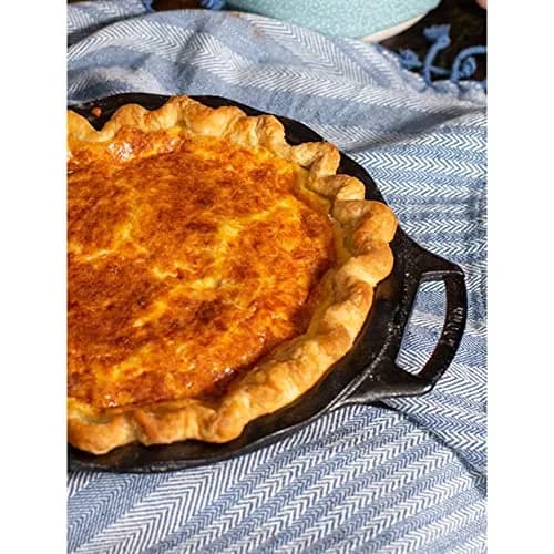 Lodge Cast Iron Pie Pan 9 Inch (Pack of 3) | Durable, Even-Heat Baking Pan for Pies & More thumbnail 9