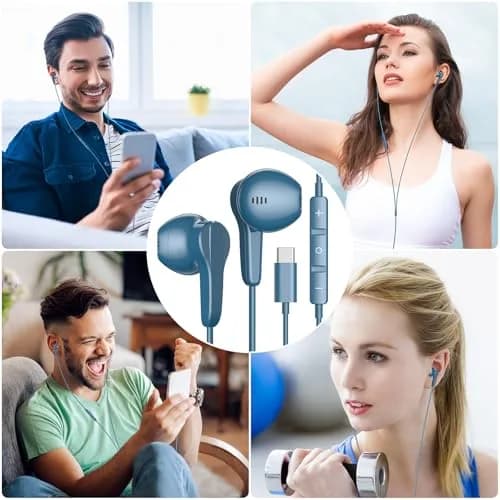 ASKUBSKU USB C Headphones for iPhone 17 Air 16 15 Pro Max Plus | High Fidelity Stereo & Magnetic Neckband thumbnail 7
