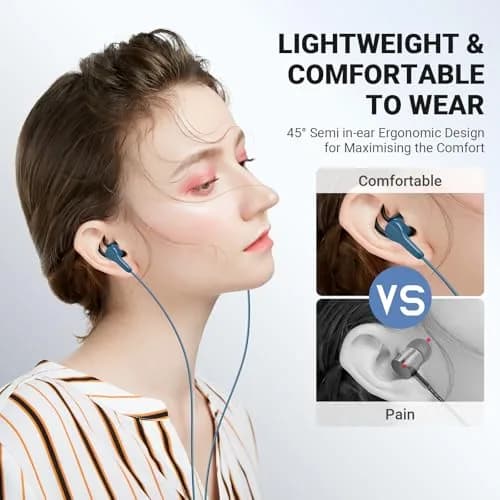 ASKUBSKU USB C Headphones for iPhone 17 Air 16 15 Pro Max Plus | High Fidelity Stereo & Magnetic Neckband thumbnail 4