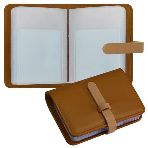 FORYEE 40-Slot Leather Credit Card Holder Wallet | Slim Bi-Fold Organizer for Men & Women thumbnail 1