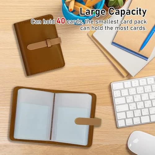 FORYEE 40-Slot Leather Credit Card Holder Wallet | Slim Bi-Fold Organizer for Men & Women thumbnail 6