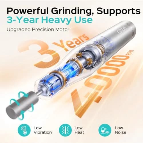 COSLUS E51 Professional Nail Drill 40000 RPM | Portable Electric Nail File with Smart LED Display thumbnail 3