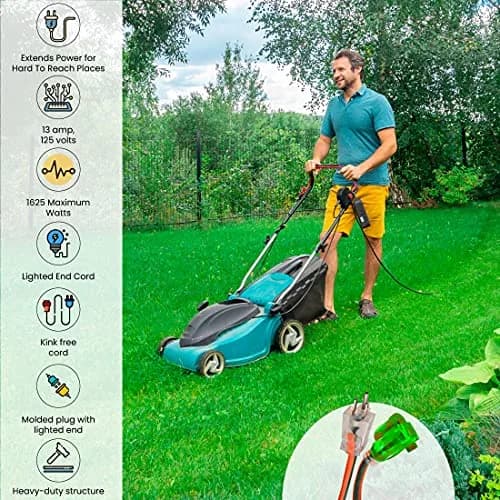 Power By GoGreen 16/3 25ft Outdoor Extension Cord with Lighted End - Contractor Grade, Moisture Resistant, 12-Pack | Heavy Duty Tools thumbnail 6