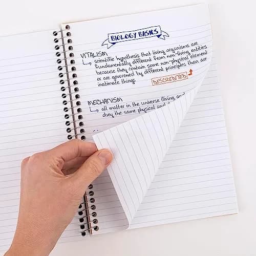 Five Star Spiral Notebook 2 Subject College Ruled 6" x 9 1/2" 80 Sheets Per Pack | 12-Pack Blue thumbnail 2