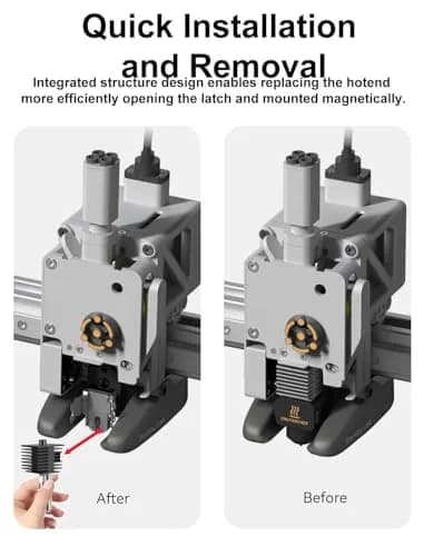 Mviioe A1 Hotend Nozzle Set for Bambu Lab A1 A1 Mini A2L, 0.2/0.4/0.6/0.8mm Hardened Steel with Silicone Sock (4-Pack) thumbnail 2