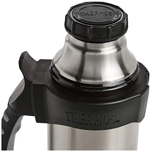 Thermos The Rock Vacuum Insulated 1 Liter Beverage Bottle, Stainless Steel/Black, 1000ml (33.8 Fl Oz) (Pack of 2) | Keeps Drinks Hot for Hours thumbnail 5