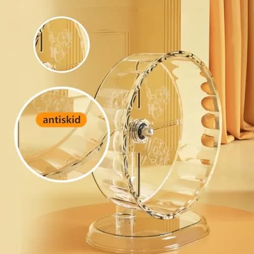 Fanlahmtasy 9.5in Large Hamster Wheel | Whisper-Quiet & Adjustable for Syrian Hamsters thumbnail 5
