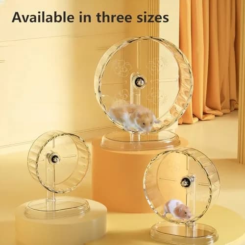 Fanlahmtasy 9.5in Large Hamster Wheel | Whisper-Quiet & Adjustable for Syrian Hamsters thumbnail 9