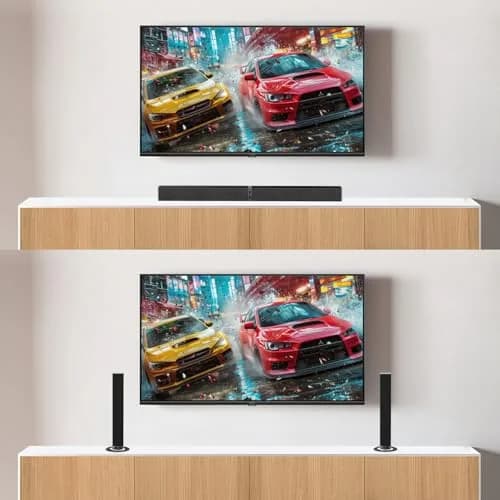 MZEIBO 2.1 Channel Soundbar 80W Detachable Bluetooth Home Theater Audio System 81.28 cm (32 inches) thumbnail 5