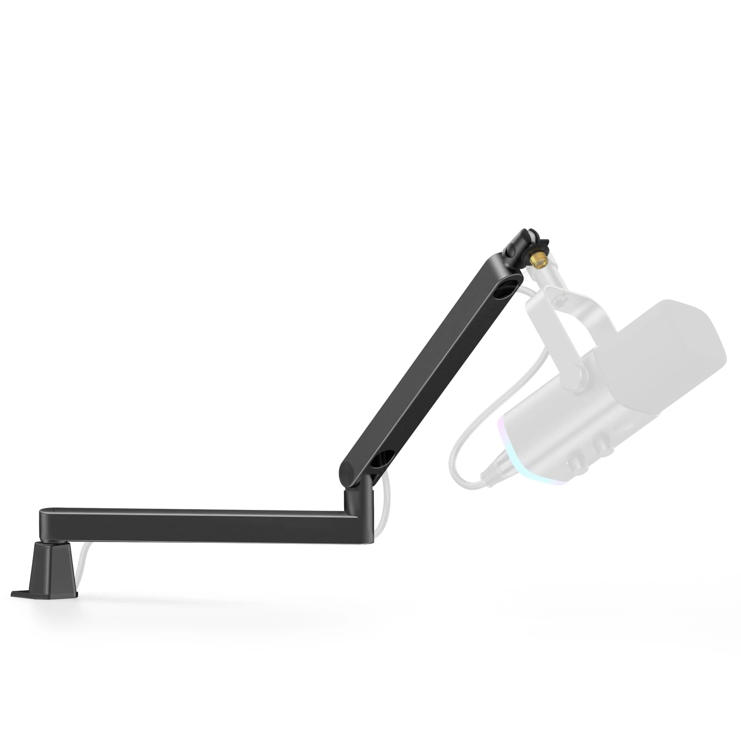 InnoGear Low Profile Mic Arm Boom Arm Microphone Stand Desk Mount, Black | Space-Saving, Adjustable & Durable - main product image