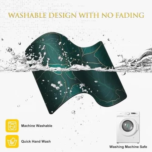 JIKIOU Leaf Mouse Pad 21cm x 26cm (10.2"x8.3") | Durable Natural Rubber Base with Stitched Edges thumbnail 7