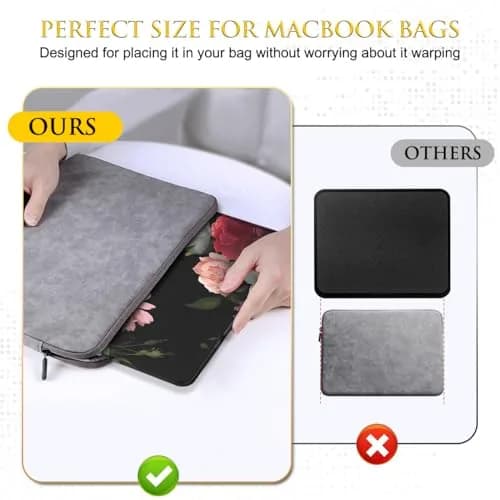 JIKIOU Peony Floral Mouse Pad 25.9cm (10.2in) | Durable Stitched Edge, Smooth Cloth Surface thumbnail 6