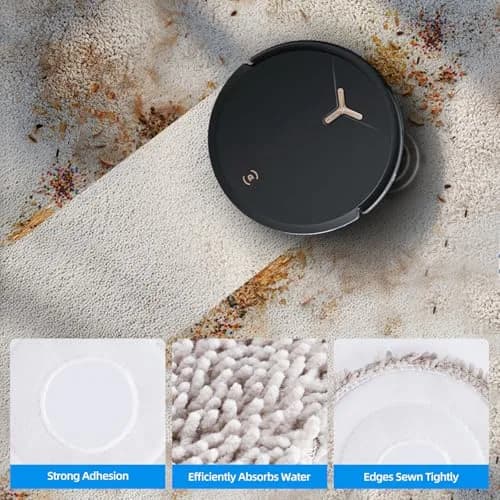 EOVWAEO 25-Piece Accessory Kit for ECOVACS DEEBOT T50 Omni Robot Vacuum | Main Brush, Side Brushes, Mop Pads, HEPA Filters thumbnail 4