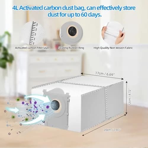 EOVWAEO 25-Piece Accessory Kit for ECOVACS DEEBOT T50 Omni Robot Vacuum | Main Brush, Side Brushes, Mop Pads, HEPA Filters thumbnail 6
