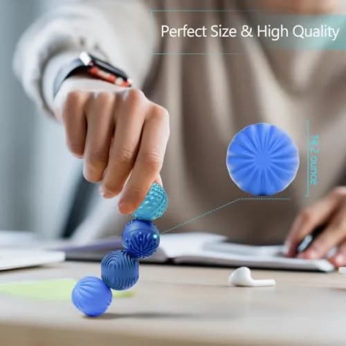 luckdoor Silicone Magnetic Balls Fidget Toy 45.72mm (1.8in) | Sensory Stress Relief for Adults & Teens thumbnail 5