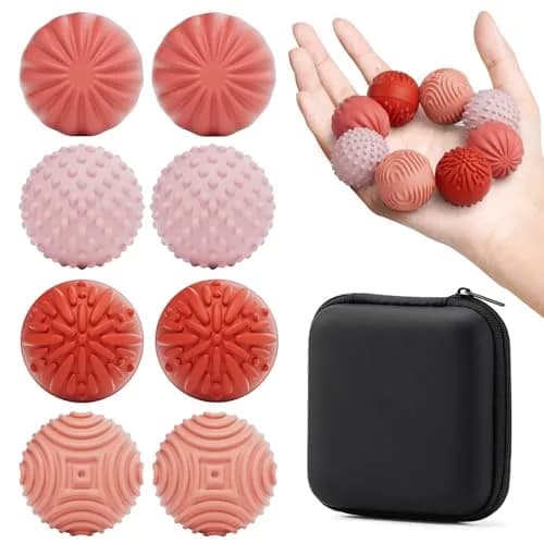 luckdoor Silicone Magnetic Balls Fidget Toy 8PCS | CPC-Certified, Non-Toxic, Sensory Stress Relief thumbnail 1