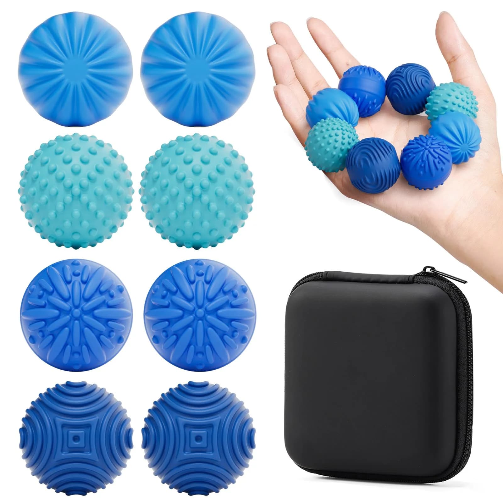 luckdoor Silicone Magnetic Balls Fidget Toy 8PCS | Sensory Stress Relief for Adults & Teens