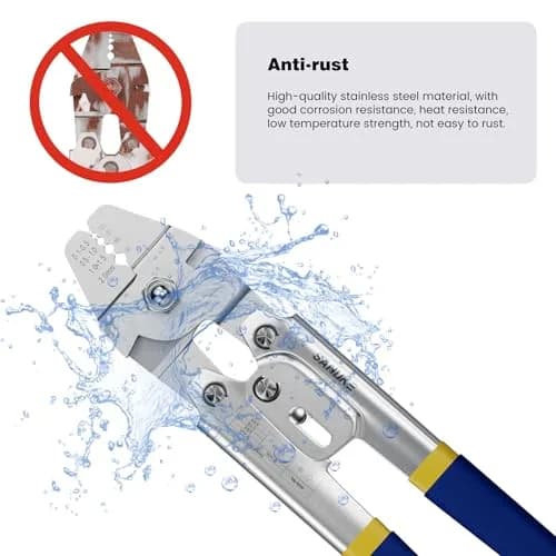 Sanuke Wire Rope Crimping Kit, Cable Swaging Tool Crimps up to 2.2mm | Heavy Duty Stainless Steel thumbnail 3