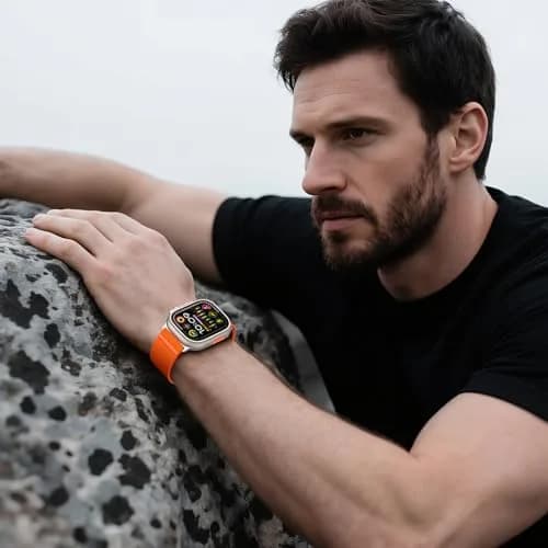 Unbeinst Elastic Sport Band for Apple Watch Ultra 3/2/1 49mm Men Women | Adjustable Nylon Parachute Buckle thumbnail 7