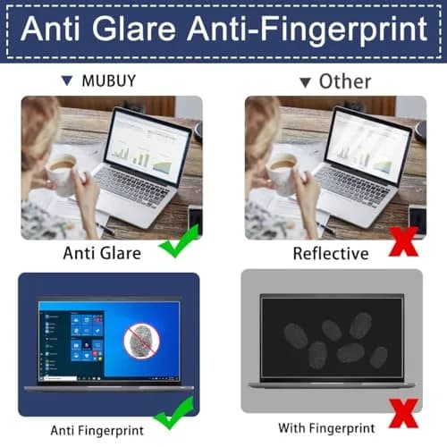 MUBUY-GOL Screen Protector for Alienware 16 Aurora 16 AC16250 & Alienware M16/Alienware x16 R2 R1 16" Gaming Laptop, UV Blocking Filter thumbnail 5