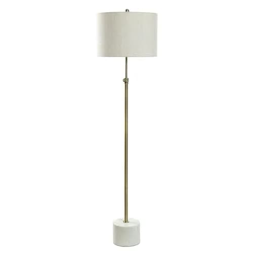 Style Craft Urban Marble Steel Floor Lamp Light Grey Shade | Modern Living Room & Bedroom Lighting thumbnail 1