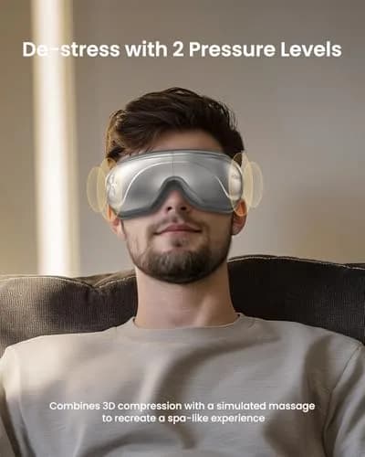 RENPHO Eyeris 2 Eye Massager with Heat & Cooling, Heated Eye Mask, 1500mAh Battery | Relieves Dry Eyes & Tension thumbnail 4