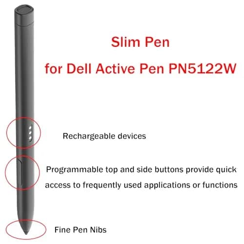 Dogxiong Slim Pen for HP EliteBook x360 1030 G3/G4 1040 G5/G6 Active Pen G3 | Rechargeable Stylus with 4096 Pressure Levels thumbnail 2
