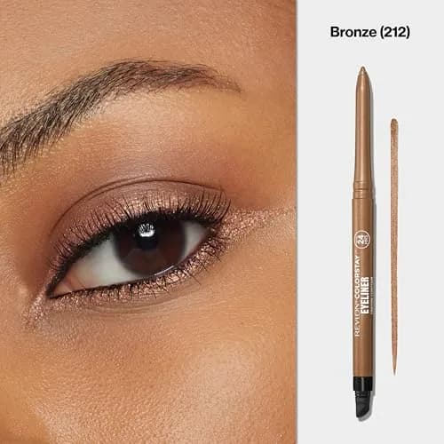 REVLON ColorStay Waterproof Eyeliner Pencil Bronze 0.28g (0.01 oz) | Ophthalmologist Tested for Sensitive Eyes thumbnail 3