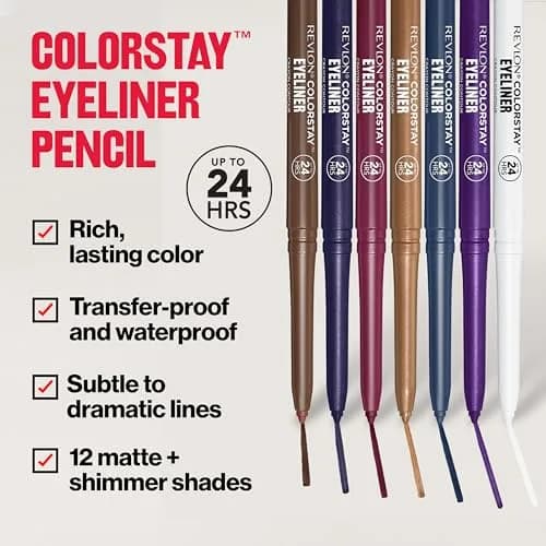 REVLON ColorStay Waterproof Eyeliner Pencil Bronze 0.28g (0.01 oz) | Ophthalmologist Tested for Sensitive Eyes thumbnail 4