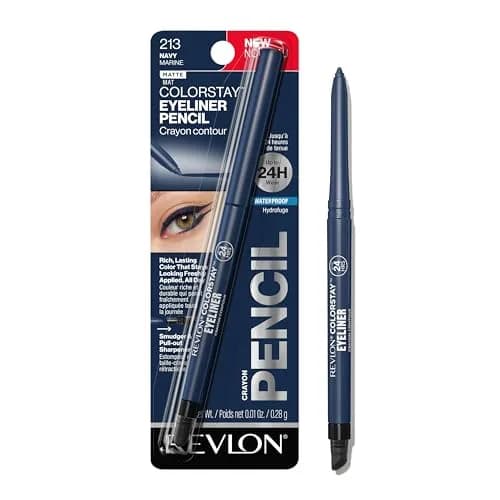 REVLON ColorStay Waterproof Eyeliner Pencil Navy (0.28g / 0.01 oz) | Ophthalmologist Tested for Sensitive Eyes thumbnail 1
