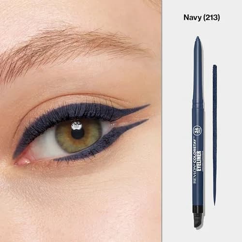 REVLON ColorStay Waterproof Eyeliner Pencil Navy (0.28g / 0.01 oz) | Ophthalmologist Tested for Sensitive Eyes thumbnail 3