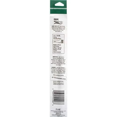 FolkArt Donna Dewberry One-Stroke Scruffy Brush 1.27 cm (1/2 Inch) Pack of 2 | For Detailed Textures & Shading thumbnail 2