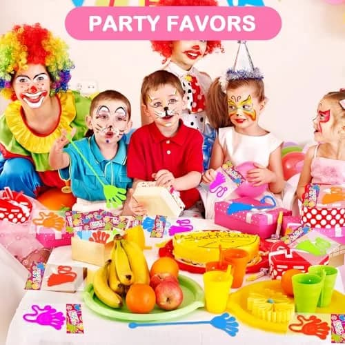Leetous 200 PCS Large Sticky Hands & Feet Party Favors | Non-Toxic Vinyl for Kids 3+ Years thumbnail 3