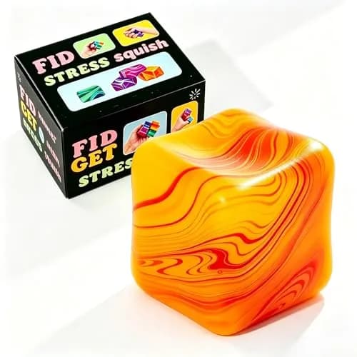 Drephere Ice Cube Stress Ball 5.5cm (2.2 inch) | Non-Toxic Sensory Toy for Kids & Adults thumbnail 1
