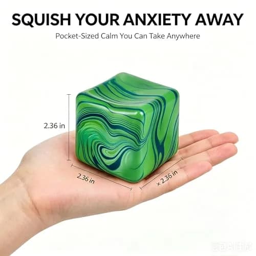 Drephere Ice Cube Stress Ball 5.5cm (2.2 inch) | Non-Toxic Sensory Toy for Kids & Adults thumbnail 2
