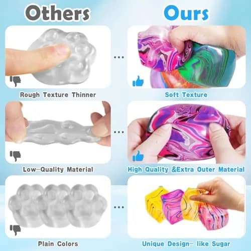 Drephere Ice Cube Stress Ball 5.5cm (2.2 inch) | Non-Toxic Sensory Toy for Kids & Adults thumbnail 4