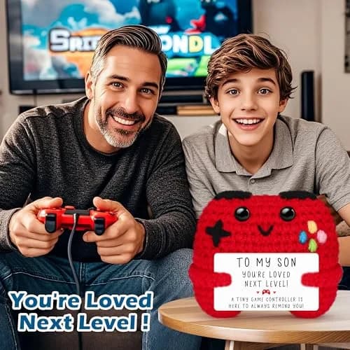 Busy Gaming Life Crochet Game Controller Plush 4 cm (1.6 inches) | Handmade Emotional Support Toy thumbnail 7