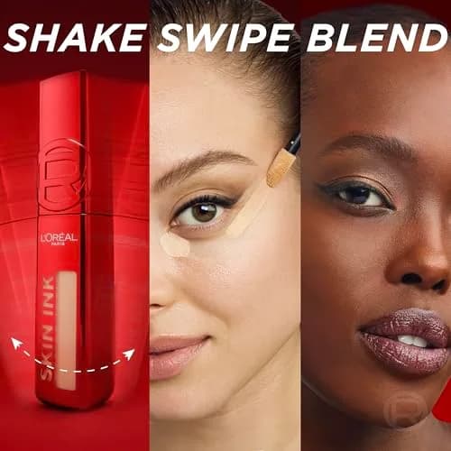 L'Oreal Paris Infallible Skin Ink 2-in-1 Foundation Concealer 0.5 Fl Oz | Up to 48HR Transfer-Resistant, Medium Coverage thumbnail 3