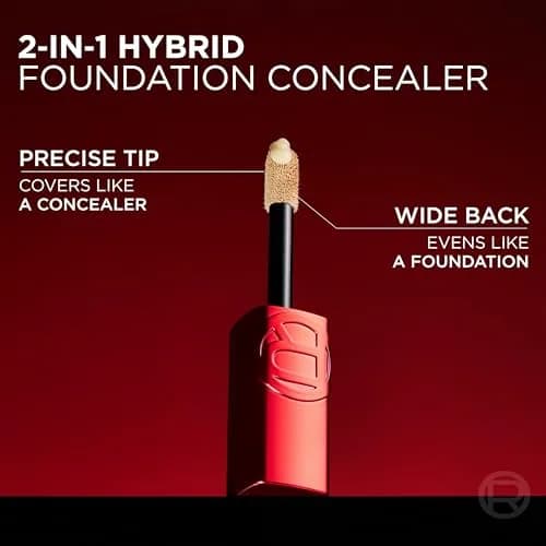 L'Oreal Paris Infallible Skin Ink 2-in-1 Foundation Concealer 0.5 Fl Oz | Transfer-Resistant, Waterproof, 48HR thumbnail 6