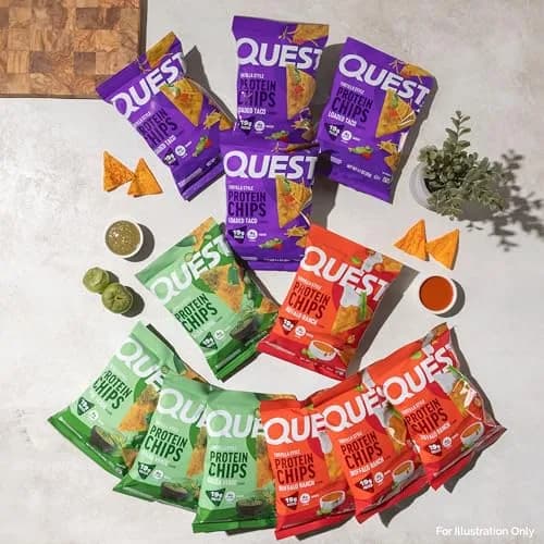 Quest Nutrition Tortilla Style Protein Chips Game Day Variety Pack 12 Count (384g/13.2oz) | High Protein, Low Carb Snack thumbnail 5