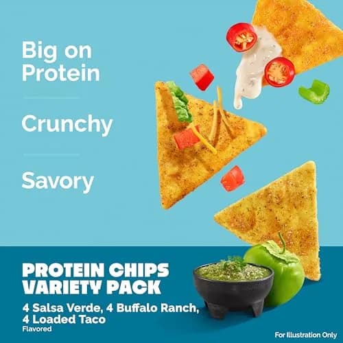 Quest Nutrition Tortilla Style Protein Chips Game Day Variety Pack 12 Count (384g/13.2oz) | High Protein, Low Carb Snack thumbnail 3