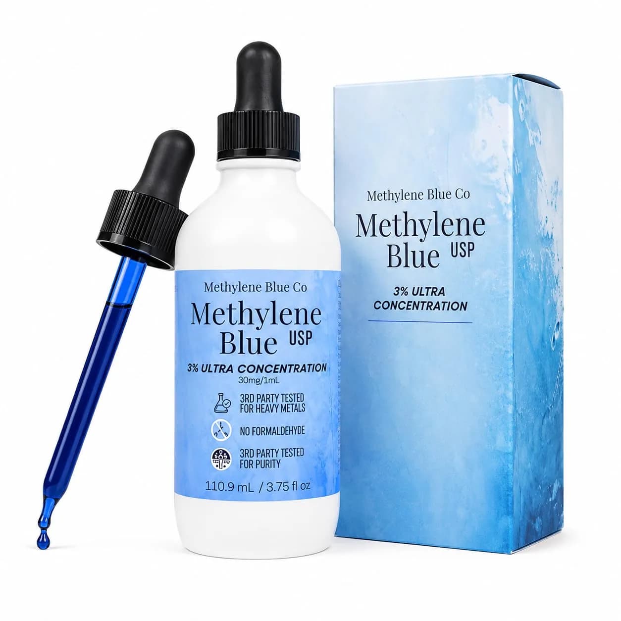 Methylene Blue Co Methylene Blue Gummies 5mg (30 Count) — Solution / Ultra 3% Solution