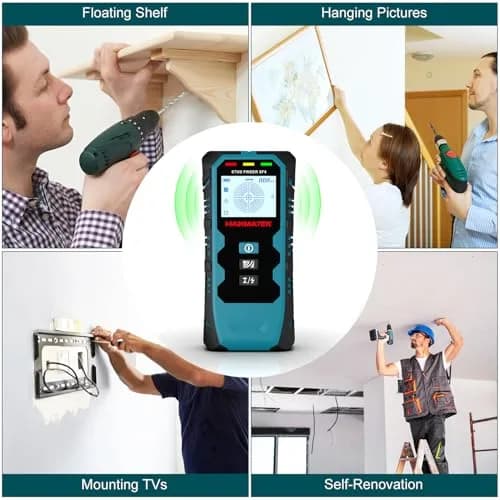 HANMATEK SF4 Stud Finder Wall Scanner | 5-in-1 Multifunction Detector with HD LCD Display thumbnail 7
