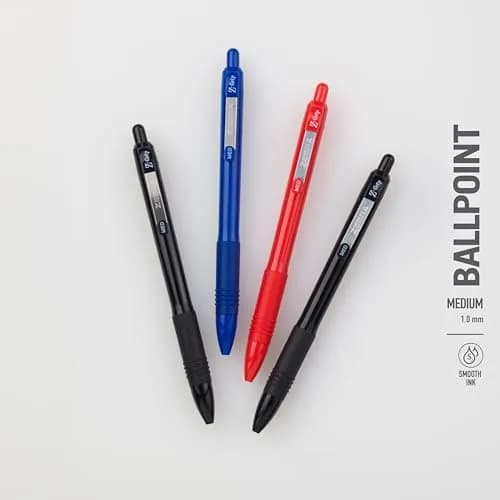 Zebra Pen Z-Grip Recycled Ballpoint Pens, Red Ink, 1.0mm, 12-Pack | Smooth Writing for Students & Professionals thumbnail 4