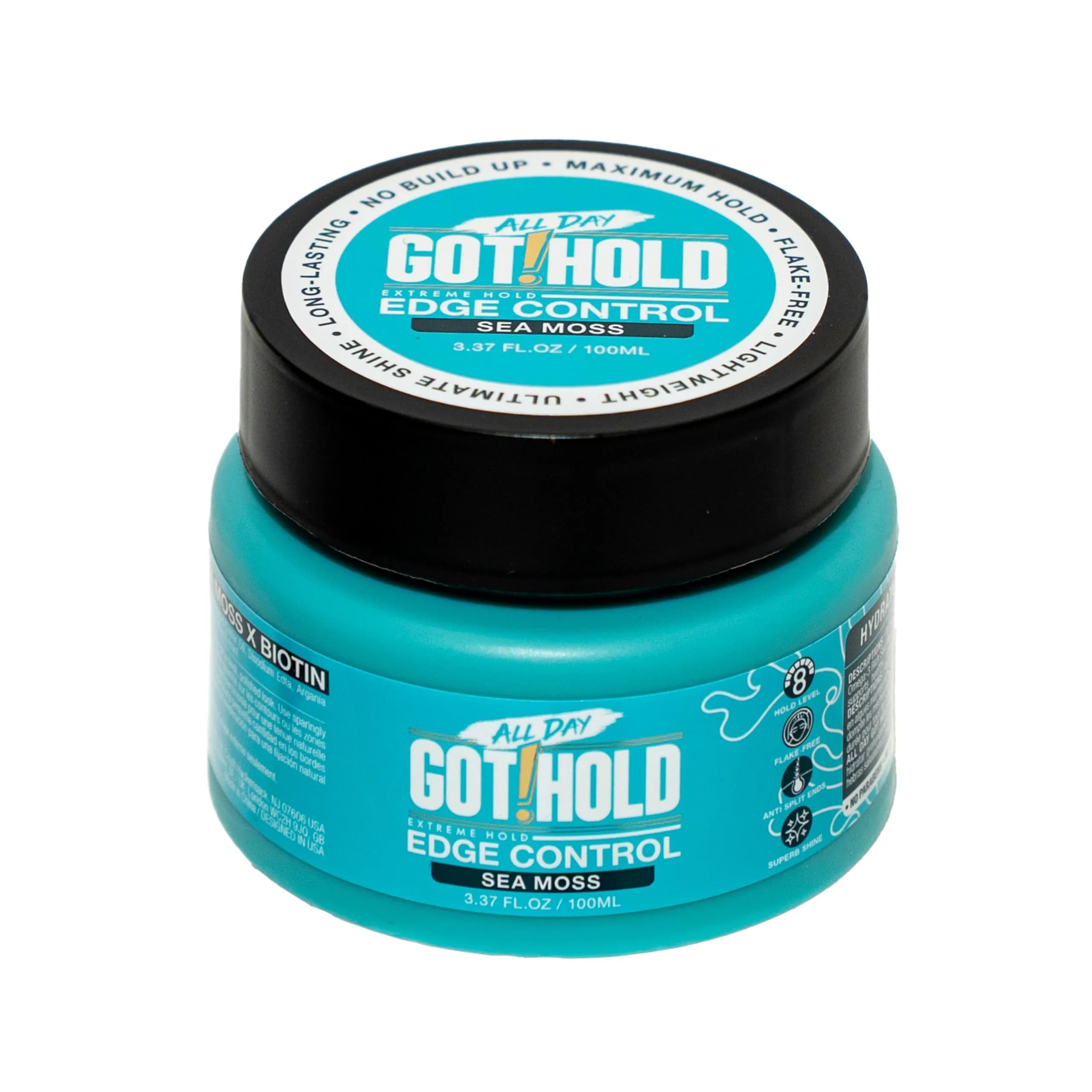 ALL DAY GOT HOLD Extreme hold Batana Oil Edge Control 2.02 fl.oz/60ml | Strong, Flexible Hold for Edges — 3.37 Fl Oz