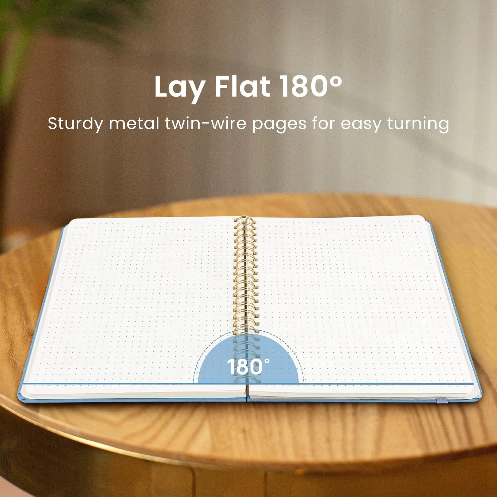 Taja Dotted Spiral Journal Notebook A5 (5.7" x 7.9") | Acid-Free Paper for Journaling & Note Taking thumbnail 4