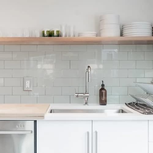 Art3d Subway Peel and Stick Backsplash 12.6 x 10.6 in Thickened Design | Modern White Tile for Kitchen & Bathroom thumbnail 3