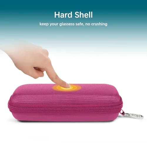 Tangoner Double Eyeglasses Case for Dual Sunglasses | Hard Shell with Zipper, Compact & Protective thumbnail 5